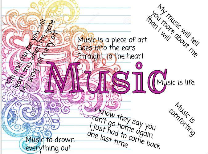 Makelle Myers expresses her love of music through a poetry collage.