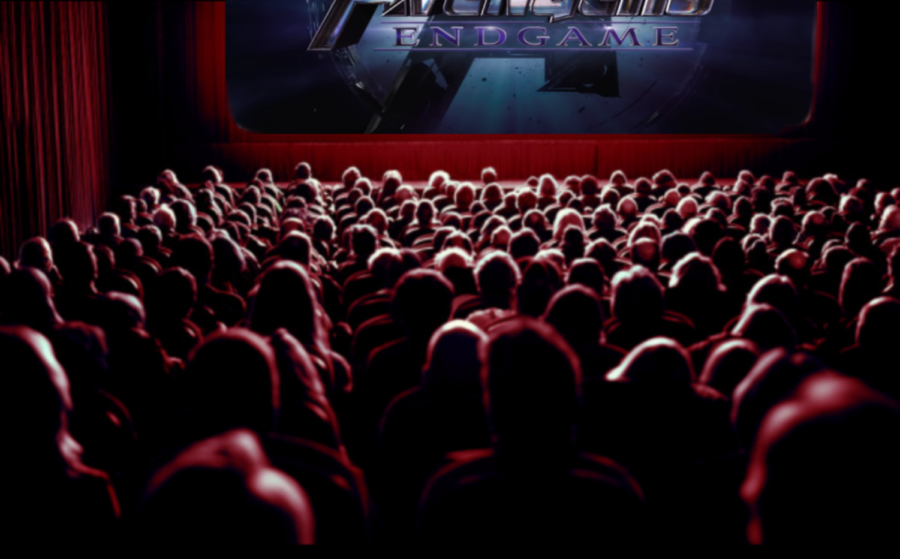 With the popular movie being released, theaters start to become packed.