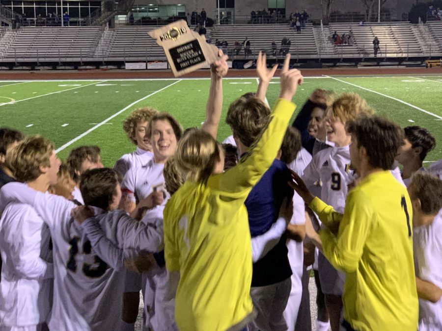The boys win districts against Howel 1-0 in a nail biter.