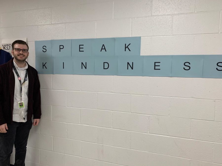 Kindness can always be found in and around Mr. Andrew Milhous theater classroom.