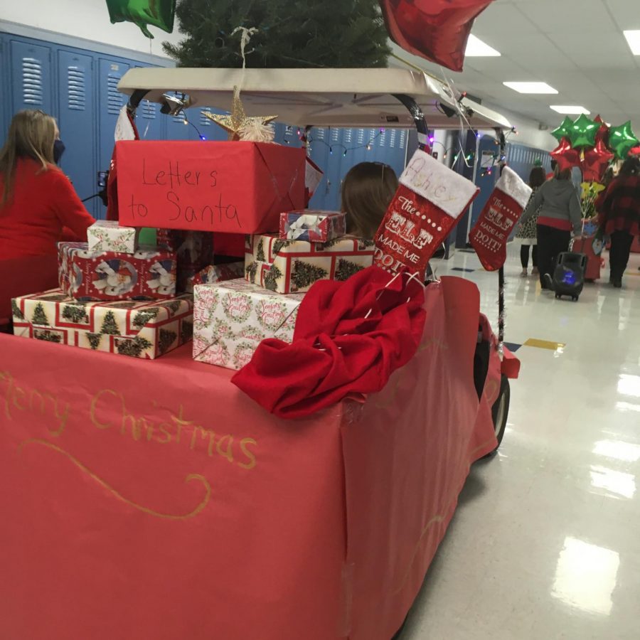 The essential skills classroom worked to bring some holiday cheer to our community, and the payoff is here.
