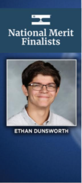 Holt High School has one lucky National Merit Scholarship finalist, Ethan Dunsworth(21).