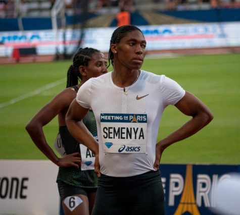 Caster Semenya, a woman who despite being assigned female at birth, produces larger amounts of testosterone than the average woman due to a sexual development disorder - causing controversy as to whether her racing as a woman is fair or not.