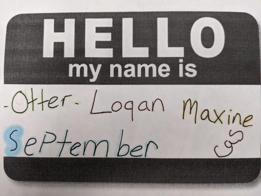 Students write their names down to show that their name is important.