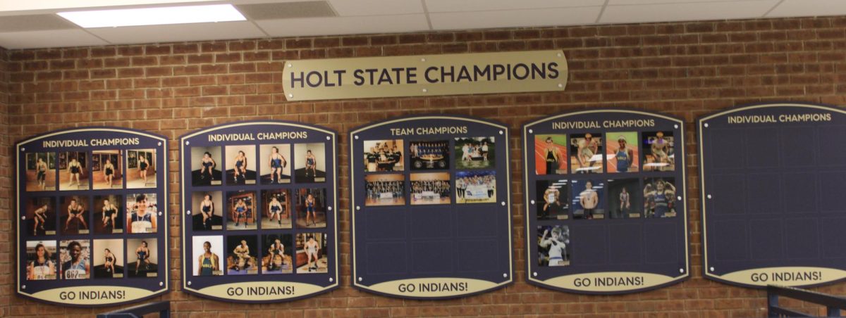 The Wall of Fame is located outside of the large gym and on other walls of the main lobby. It includes people who Have won state, and received All State awards. 